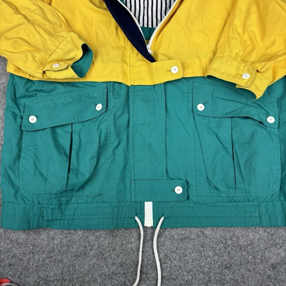 VTG Braefair Sports Jacket Mens Large‎ Colorblock Sailing Nautical Windbreaker